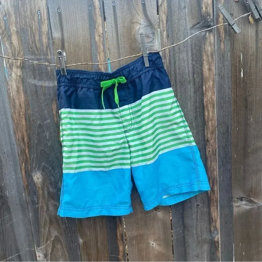 Gymboree boys Striped swim trunks